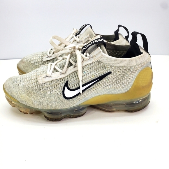 Nike Shoes Youth 7 Women 8.5 Air VaporMax 2021 Flyknit Monochrome - Picture 6 of 12